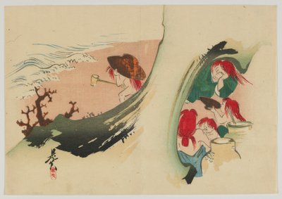 Shojo, Meiji era by Shibata Zeshin